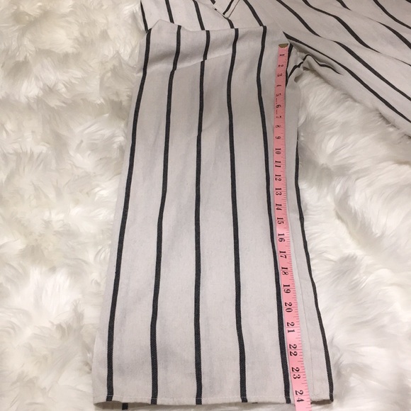 Anthropologie | Drew Black/White Stripes Jumpsuit - Picture 4 of 16